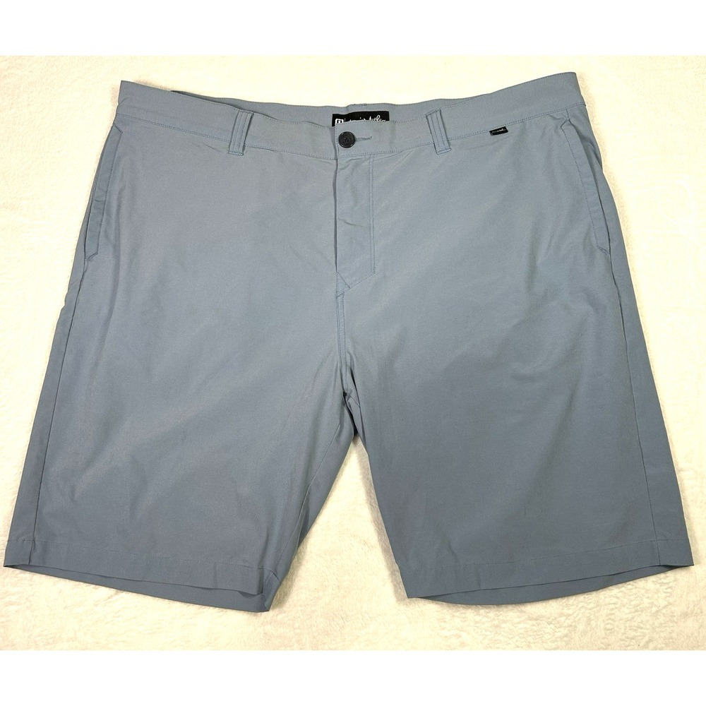 Travis Mathew Shorts Men‎ 42 Blue Golf Chino Performance Wicking Flat Front